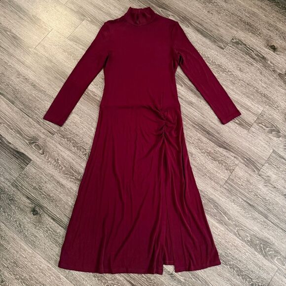 jersey maxi dress with sleeves self-portrait - White Jersey Drape Maxi Dress main image 1